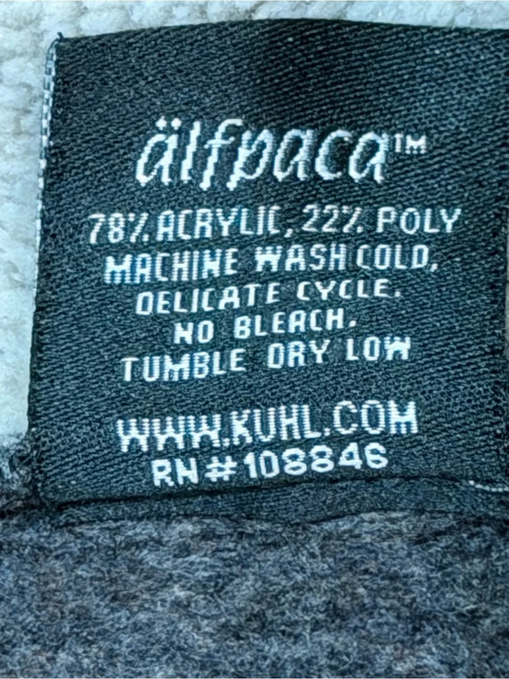 Kuhl Men’s Charcoal Gray Alfpaca 1/4 Zip Mock Neck Pullover Outdoor Size Medium